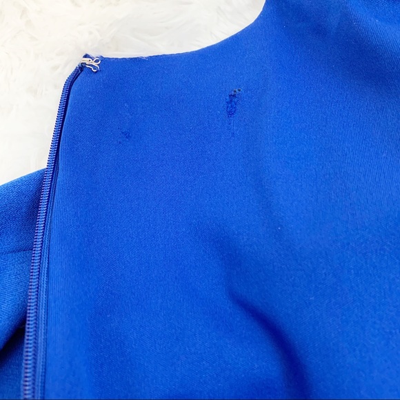 Tahari by ASL cap sleeve Scallop trim Shift Dress - Picture 5 of 8